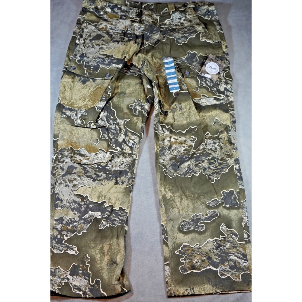 NEW Realtree Mens L (42-44) Hunting Cargo Pants EXCAPE Camo Stretch 6 Pockets
